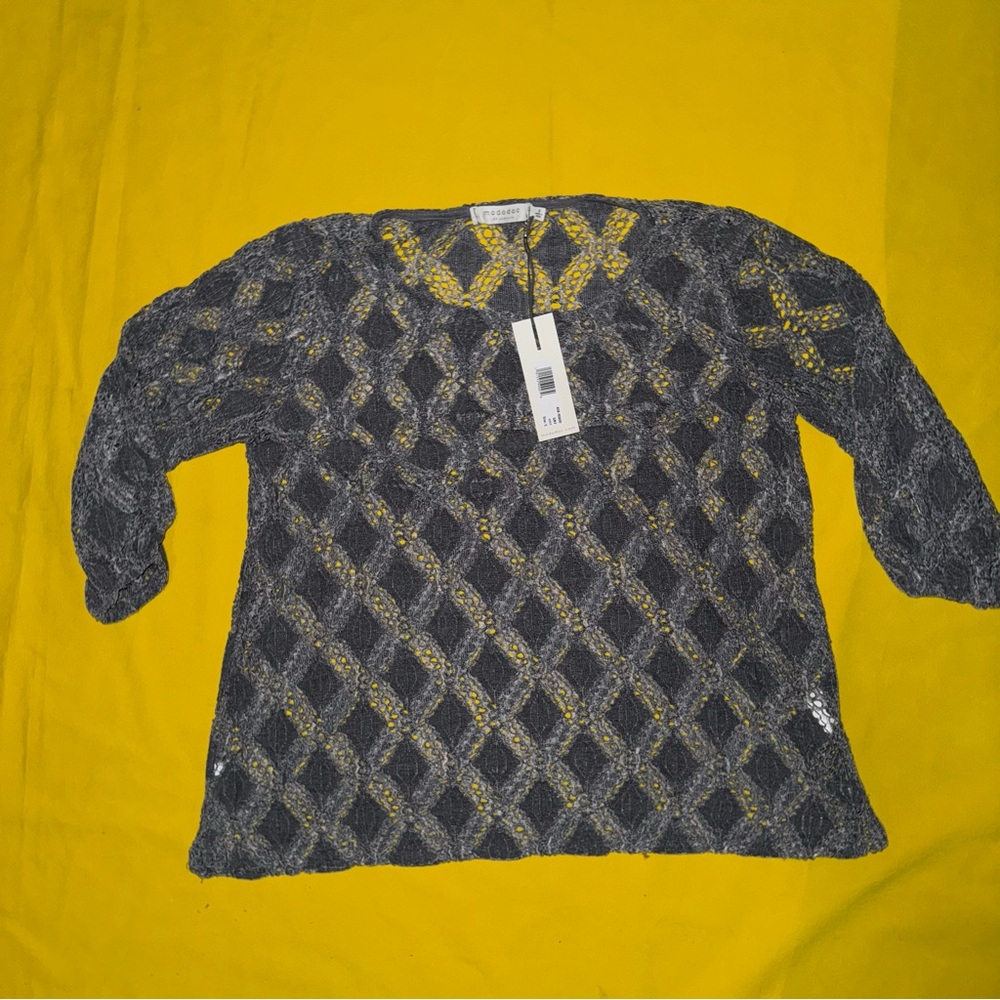 Mododoc Diamond Grey Sweater Small